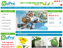 Tablet Screenshot of nuprovietnam.com